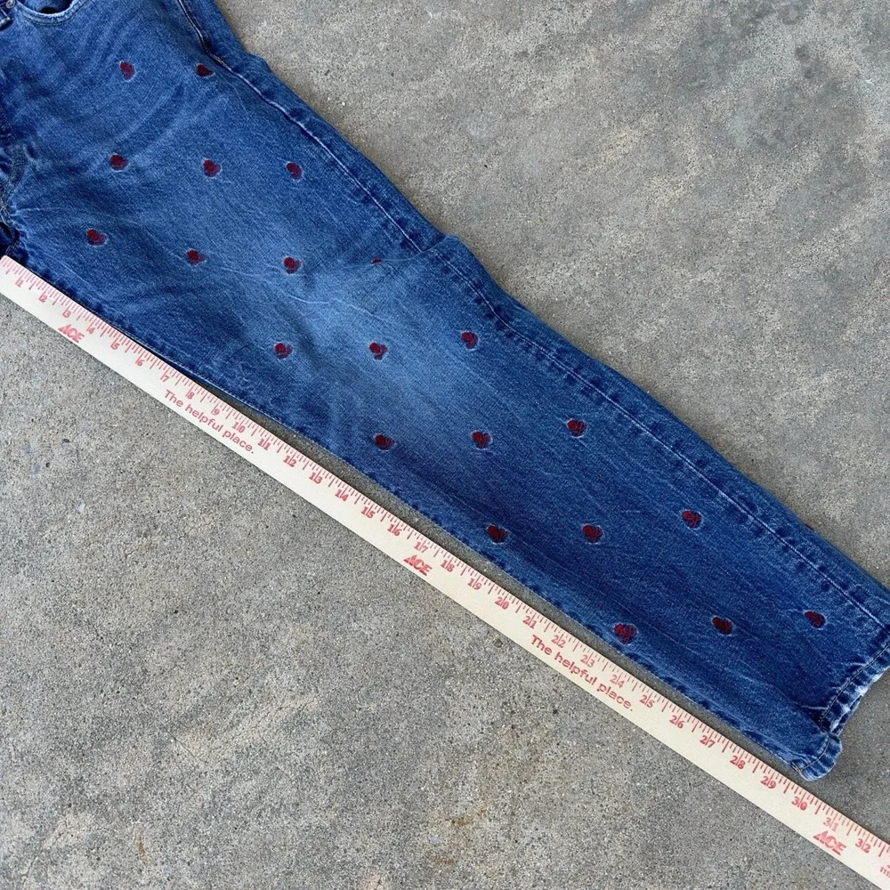 Polo‎ Ralph Lauren Blue Sullivan Slim Skull Crossbones Embroidered Jeans - 34x30